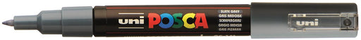 Uni POSCA paintmarker PC-1MC, 0,7 mm, leigrijs 6 stuks, OfficeTown