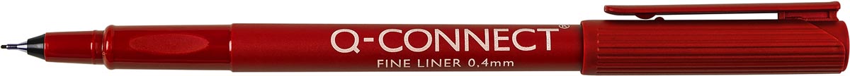 Q-CONNECT fineliner, 0,4 mm, rood