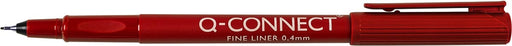 Q-CONNECT fineliner, 0,4 mm, rood 10 stuks, OfficeTown