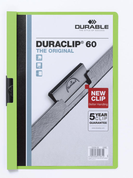 Durable Klemmap Duraclip Original 60 groen 25 stuks, OfficeTown