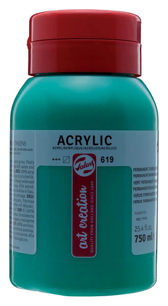 Talens Art Creation acrylverf donkergroen, 750 ml fles