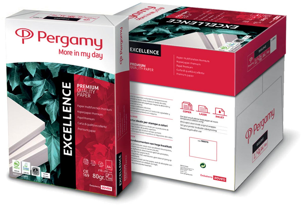Pergamy Excellence printpapier A4, 80 g, pak van 500 vel met PEFC-certificaat