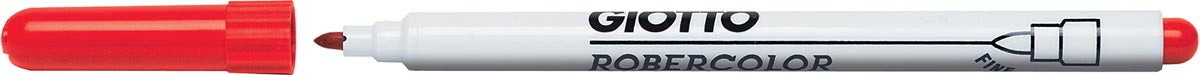 Giotto Robercolor whiteboardmarker fijn, ronde punt, rood 12 stuks