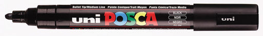 uni-ball Paint Marker op waterbasis Posca PC-5M zwart 6 stuks, OfficeTown