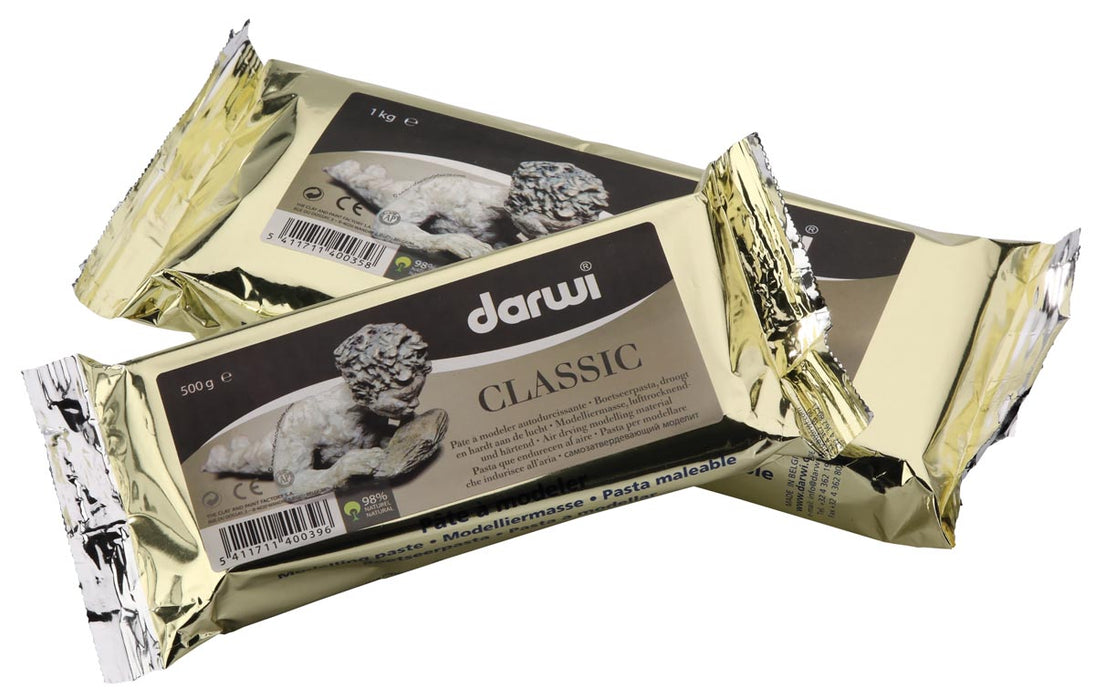 Darwi boetseerpasta Classic, pak van 1 kg, wit