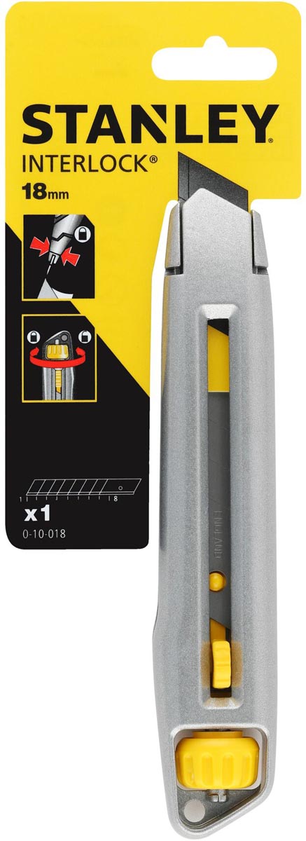 Stanley cutter Interlock 18 mm 12 stuks, OfficeTown