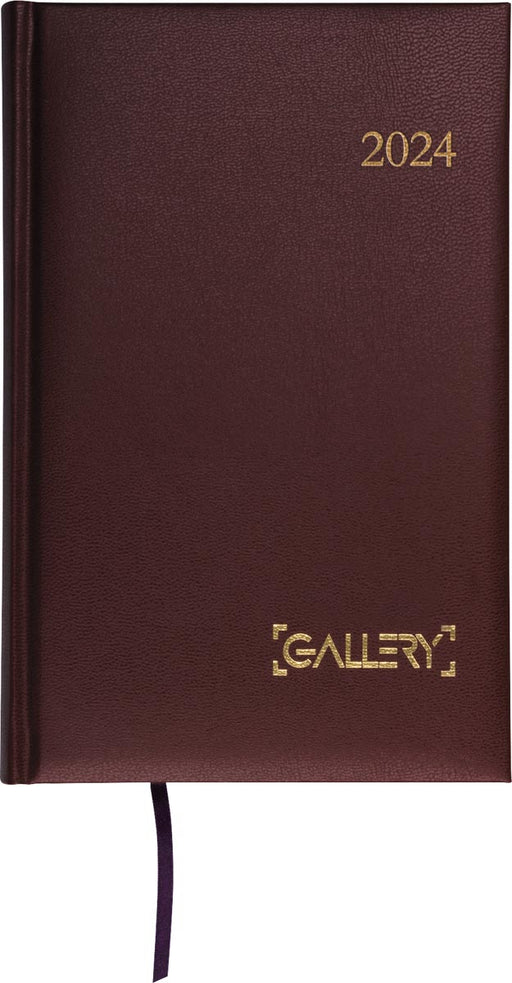 Gallery agenda, Businesstimer, 2024, bordeaux 30 stuks, OfficeTown