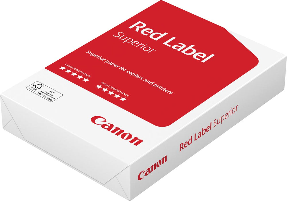 Canon Rood Etiket Superieur printpapier ft A4, 80 g, pak van 500 vel 5 stuks
