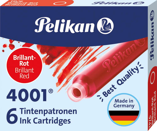 Pelikan inktpatronen 4001 rood 10 stuks, OfficeTown