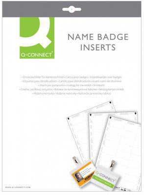 Q-CONNECT badge met draaibare krokodillenklem 75 x 40 mm