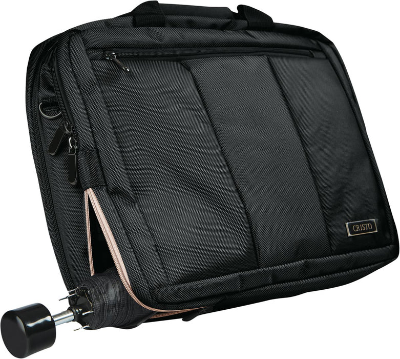 Cristo Portable laptoptas voor 15 inch laptops, 2-in-1, zwart 10 stuks, OfficeTown