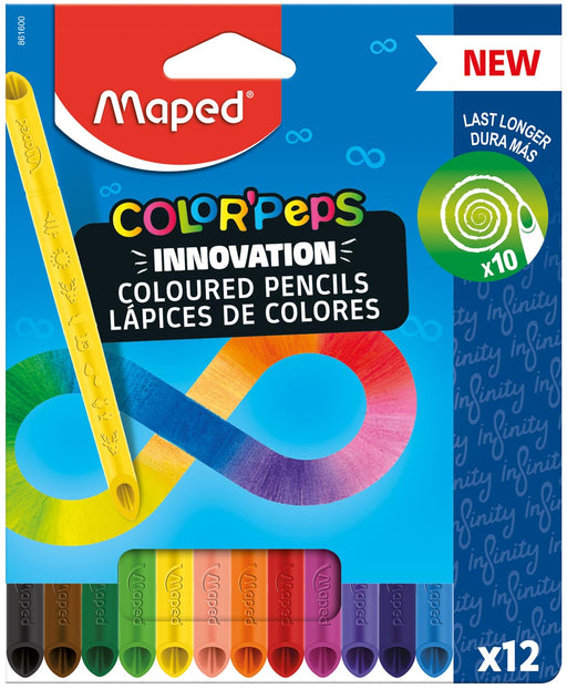 Maped Color'Peps Infinity kleurpotlood, 12 potloden 12 stuks, OfficeTown