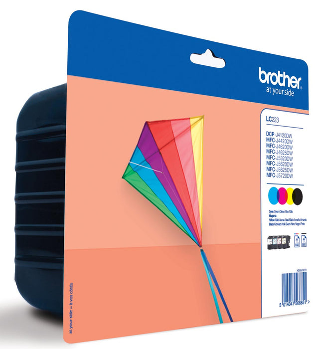 Brother inktcartridge, 600 pagina's, OEM LC-223VP, 4 kleuren