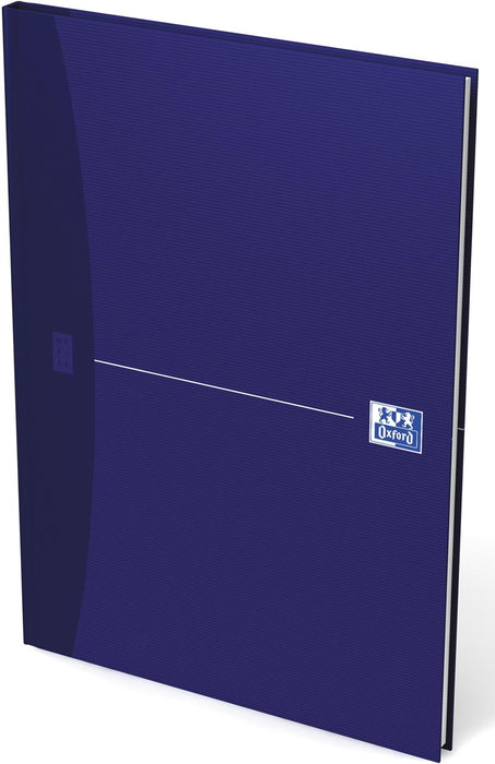 Oxford Office Essentials notitieboek, harde kaft, 192 pagina's, gelinieerd, ft A4, origineel blauw
