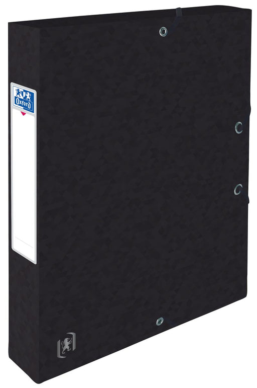 Elba elastobox Oxford Top File+ rug van 4 cm, zwart 9 stuks, OfficeTown