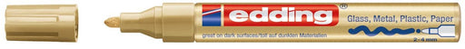 Edding glanslakmarker e - 750 CR goud met ronde punt - OfficeTown