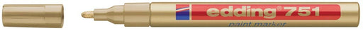 Edding lakmarker e - 751 Professional goud, op blister met ronde punt - OfficeTown