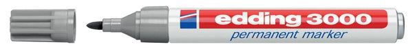 Edding permanente marker 3000 in grijs met ronde punt - OfficeTown