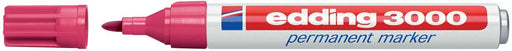 Edding permanente marker 3000 karmijnrood met ronde punt - OfficeTown