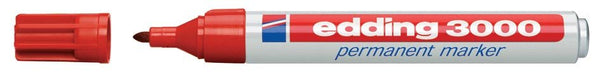 Edding permanente marker 3000 rood. - OfficeTown