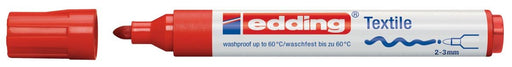 Edding textielmarker 4500 in rood met ronde punt - OfficeTown