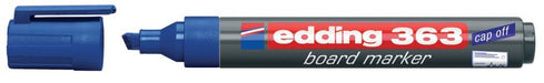Edding witbordstiften e - 363 blauw 10 stuks met beitelvormige punt - OfficeTown