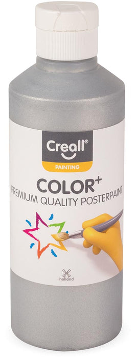 Plakkaatverf Creall Color zilver met hoge pigmentering