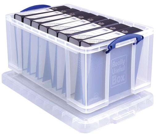 Really Useful Box opbergdoos 64 liter, transparant 4 stuks, OfficeTown