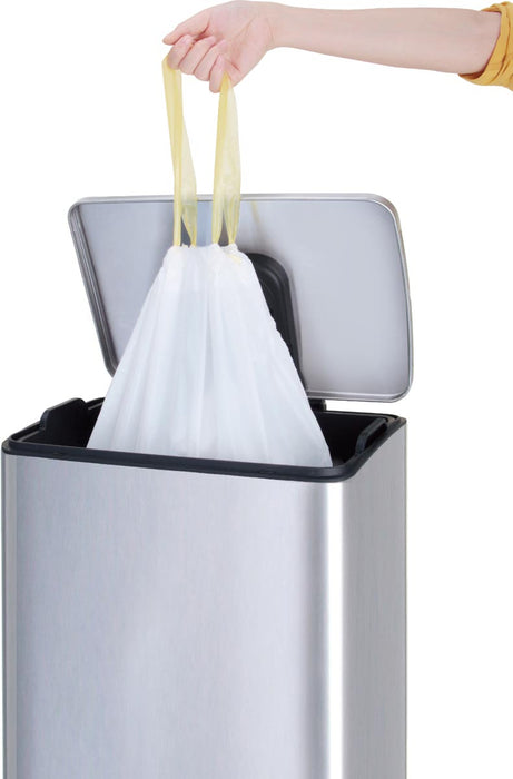 Eko vuilniszakken met trekbandsluiting, 40 - 60 liter, wit, 1 rol, 12 zakken - OfficeTown
