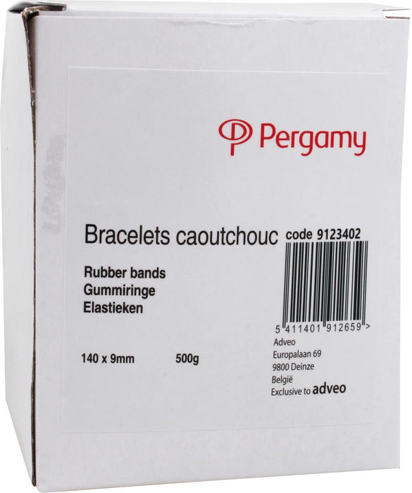 Elastieken 9 mm x 140 mm, doos van 500 g - OfficeTown