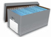 Elba archiefdozen, grijs en wit, set van 5 - OfficeTown