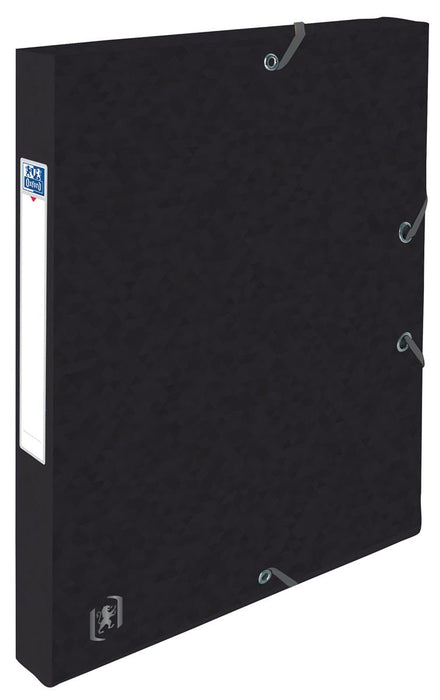 Elba elastomap Oxford Top File+ met 2,5 cm rug, zwart - OfficeTown