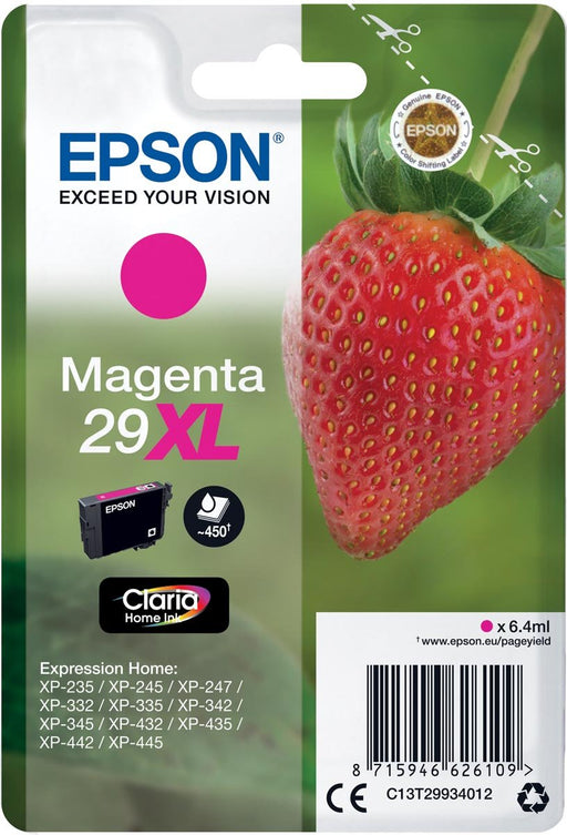 Epson inktcartridge 29XL magenta - Geschikt voor XP/235/332/335/432/435 - OfficeTown