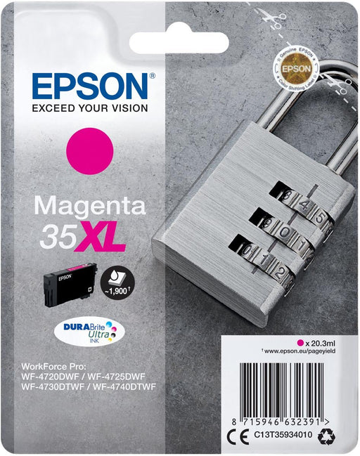 Epson inktcartridge 35XL, 20,3 ml, OEM C13T35934010, magenta - OfficeTown