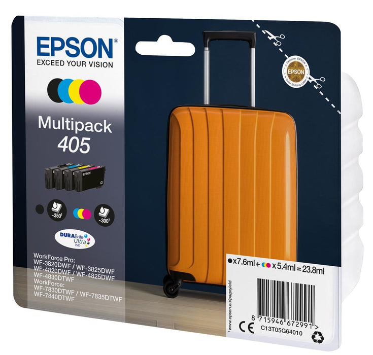 Epson inktcartridge 405, 300 - 350 pagina's, OEM C13T05G64010, 4 kleuren - OfficeTown