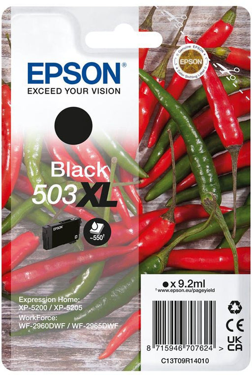 Epson inktcartridge 503XL, 550 pagina's, OEM C13T09R14010, zwart - OfficeTown