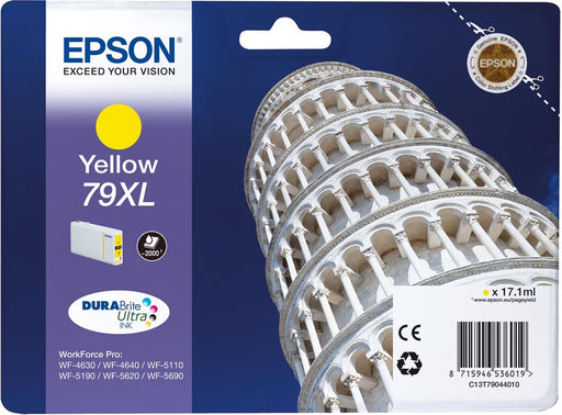 Epson inktcartridge 79XL, 2.000 pagina's, OEM C13T79044010, geel - OfficeTown