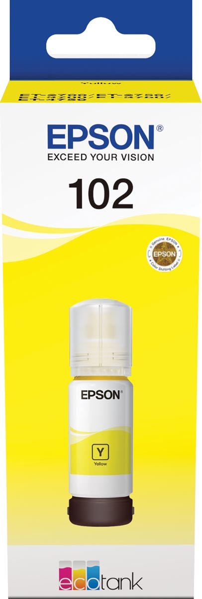 Epson inktfles 102, 6.000 pagina's, OEM C13T03R440, geel - OfficeTown