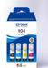 Epson inktfles 104, 4.500 - 7.500 pagina's, OEM C13T00P640, 4 kleuren - OfficeTown