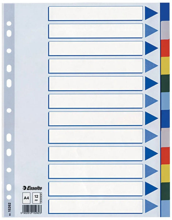 Esselte tabbladen 12 tabs - OfficeTown