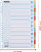 Esselte tabbladen 12 tabs, karton van 275 g/m² - OfficeTown