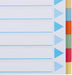 Esselte tabbladen 12 tabs, karton van 275 g/m² - OfficeTown