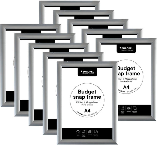 Europel clicklijst Budget, lijst 25 mm, ft A4, pak van 10 stuks - OfficeTown