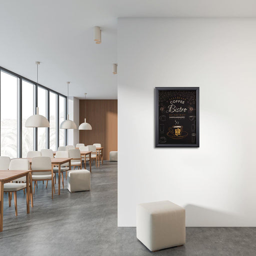 Europel clicklijst Economy, lijst 25 mm, ft A3, zwart - OfficeTown