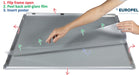 Europel clicklijst, lijst 25mm A1, zilverkleurig posterframe - OfficeTown