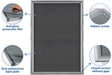 Europel clicklijst, lijst 25mm A2, zilverkleurig posterframe - OfficeTown