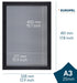 Europel clicklijst, lijst 25mm A3, mat zwart posterframe - OfficeTown