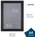Europel clicklijst, lijst 25mm A4, mat zwart posterframe - OfficeTown