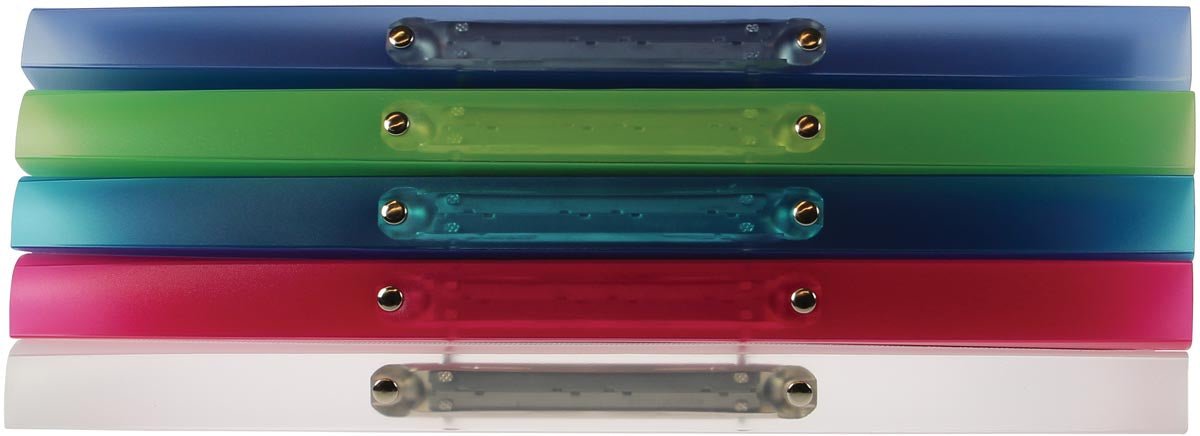 Exaclair Ringband Kreacover met 2 ringen, 15 mm, assorti kleuren 20 stuks - OfficeTown