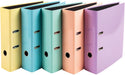 Exacompta Aquarel ordner met gecoat papier, ft A4, rug van 8 cm, geassorteerde kleuren 10 stuks - OfficeTown